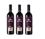Kit Vinho Jota Pe 100% Bordô Seco Casa Perini 750ml 3uni