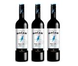 Kit Vinho Macaw Merlot Tinto Demi-sec Casa Perini 750ml 3uni