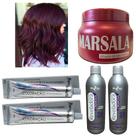 Kit Vinho Marsala 2 Tinta 1 Matizador 250g 2 Ox Mairibel Kit Vinho Marsala 2 Tinta 1 Matizador 250g 2 Ox Mairibel