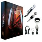 Kit Vinho Saca Rolhas Abridor Presente Diferente Livro Decorativo Kit Vinho Saca Rolhas Abridor Presente Diferente Livro Decorativo