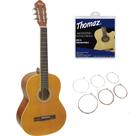 Kit Violão Acústico TCG 390 A Amarelo Thomaz + Encordoamento Aço 011 203SL Kit Violão Acústico TCG 390 A Amarelo Thomaz + Encordoamento Aço 011 203SL