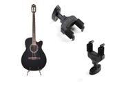 Kit violão land eletrico nylon preto suporte de parede
