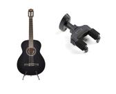 Kit violão preto nylon ln 39 suporte de parede pe c50 Kit violão preto nylon ln 39 suporte de parede pe c50