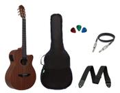 Kit Violão Tagima Vegas Mahogany EQ Nylon + Acessórios
