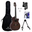 Kit Violão Tagima Vegas Nylon Dark Mahogany Capa+Acessórios