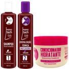 Kit Violeta Ativo Cristalização Matizadora 2x300ml + Condicionador Pos Quimica Juzy 300g