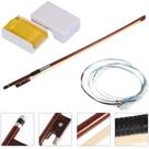 Kit Violino 4/4 Marinos Arco Crina Natural Breu Italiano Encordoamento A703 Alta Durabilidade Som Profissional