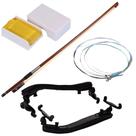 Kit Violino 4/4 Marinos Arco Crina Natural Breu Italiano Encordoamento A703 Espaleira Ajustável Completo