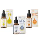 Kit Vitamin D + Liquid Iron Plus + Liquid Zinc - True Source 30ml Kit Vitamin D + Liquid Iron Plus + Liquid Zinc - True Source 30ml