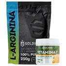 Kit: Vitamina C Em Pó 250g + Arginina 250g - 100% Puro Importado - Soldiers Nutrition