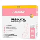 Kit Vitaminas Pre-Natal Multi + Omega 3 DHA 90 Capsulas Lavitan