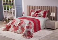 Kit vitoria queen 7 pecas - floral vermelho