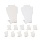 Kit vitrine expositores de colares e brincos + brinco pequeno branco