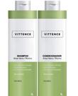 Kit Vittence Tratamento Aloe Vera Rícino Shampoo Condicionador Anticaspa Controle Oleosidade 1L