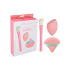 Kit Vizzela Essentials - Kit com Pincel e Esponjas de Maquiagem