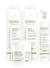 Kit Vloss Therapy Fiomax Shampoo+ Balm+Peeling 3x500ml + Pré Shampoo 300ml