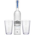 Kit Vodka Belvedere Pure 700 ml + 2 Copo Personalizado