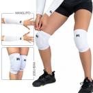 Kit Vôlei Joelheira N1 Slide Brinde Manguito Antebraço Branco Tamanho:GGCor:Branco