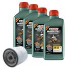 kit Volkswagen 4 litros de castrol 5w40 mais um filtro de óleo "Tecfil, Vox ou Wega"