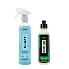 Kit Vonixx Limpeza de Vidros: Glazy 4 em 1 de 500ml + Focus Removedor de Marcas dÁgua de 240ml