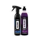 Kit Vonixx Shampoo Concentrado VFloc 500ml E Cera Blend Black Spray Carros Escuros 500ML
