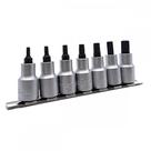 Kit Waft Soquete Bits Torx Curto 1/2''Cromo Vanadio Com 7 Pecas 6345
