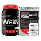 Kit Waxy Whey Protein 900g + Creatina 100g + Dextrose 900g - Bodybuilders Kit Waxy Whey Protein 900g + Creatina 100g + Dextrose 900g - Bodybuilders