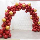 Kit Wedding Balloon Arch Garland, 100 unidades de confetes vermelhos de látex