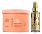 Kit Wella Nutri-enrich Mascara 500ml + Óleo Oil 100ml