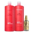 Kit Wella Professionals Color Brilliance Sh 1L + Cond 1L + Oil Reflections 100ml