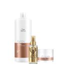 Kit Wella Professionals Fusion Reflections Shampoo Máscara Oil (3 produtos)