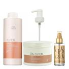 Kit Wella Professionals Fusion Shampoo 1 Litro e Máscara 500gr + Oil Reflections 100ml + Válvula Pump