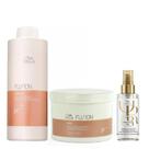 Kit Wella Professionals Fusion Shampoo 1 Litro e Máscara 500gr + Oil Reflections Light 100ml (3 Produtos)