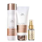 Kit Wella Professionals Fusion shampoo 250ml + Condicionador 200ml + Oil Reflections 30ml