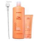 Kit Wella Professionals Invigo Nutri-Enrich Shampoo 1000ml + Condicionador 200ml + Válvula Pump