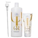 Kit Wella Professionals Oil Reflections Shampoo 1 Litro + Condicionador 200ml + Válvula Pump