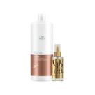 Kit Wella Professionals - Shampoo 1L Fusion + Óleo Capilar 100ml Oil Reflections
