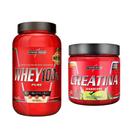 Kit Whey 100% 900g + Creatina Limão + Coqueteleira 600ml IM