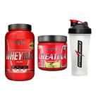 Kit Whey 100% 900g + Creatina Limão + Coqueteleira 600ml IM Kit Whey 100% 900g + Creatina Limão + Coqueteleira 600ml IM