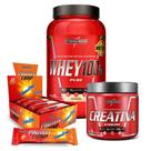 Kit Whey 100% Baunilha + Crisps Bar + Creatina 300g Kit Whey 100% Baunilha + Crisps Bar + Creatina 300g