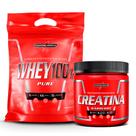 Kit Whey 100% Pure 907gr Refil + Creatina Hardcore Pura 300g - Integral Medica