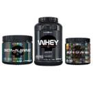 Kit whey (chocolate) + pré-treino bone crusher (hot orange)