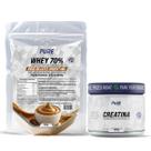Kit Whey Protein 70% Concentrado 450g + Creatina 500g Pure