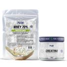 Kit Whey Protein 70% Concentrado 450g + Creatina 500g Pure