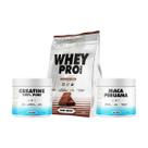 Kit Whey Protein 900g 36 Proteínas e Vitaminas Creatina 100 Pura 300g Suplemento em Pó 300g Alta Pureza Kit Whey Protein 900g 36 Proteínas e Vitaminas Creatina 100 Pura 300g Suplemento em Pó 300g Alta Pureza