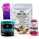 Kit Whey Protein Doce de Leite + Colágeno 120 Cápsulas Vitamax + Pré Treino Posseidon Kit Whey Protein Doce de Leite + Colágeno 120 Cápsulas Vitamax + Pré Treino Posseidon
