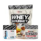 Kit Whey Protein Gourmet Refil + Creatina 300g + Gluta Immunity 150g - FN Forbis Kit Whey Protein Gourmet Refil + Creatina 300g + Gluta Immunity 150g - FN Forbis