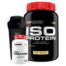 Kit Whey Protein Iso Protein 900g + Creatina 100% Pura 300g + Coqueteleira - Bodybuilders Kit Whey Protein Iso Protein 900g + Creatina 100% Pura 300g + Coqueteleira - Bodybuilders