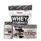 Kit Whey Protein Refil + Creatina 300g + BCAA 100 cáps Gourmet - FN Forbis Nutrition Kit Whey Protein Refil + Creatina 300g + BCAA 100 cáps Gourmet - FN Forbis Nutrition