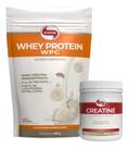 ( kit ) whey protein wpc 900g + creatina vitafor 300g - ( kit ) whey protein wpc 900g + creatina vitafor 300g -